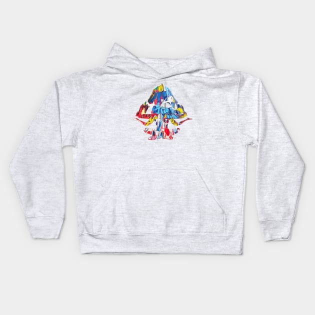 Psilly Cyben X A.I. Kids Hoodie by Algorithmic Output